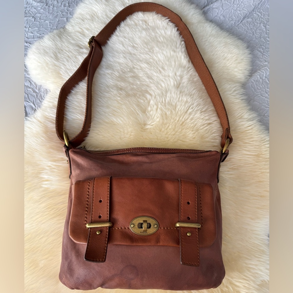 FOSSIL LONG LIVE VINTAGE 1954 Leather Crossbody Bag